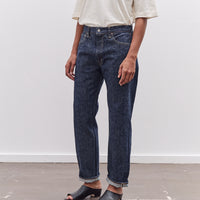 orSlow 105W 60's Selvedge Denim Jeans Zipper Fly, One Wash