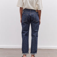 orSlow 105W 60's Selvedge Denim Jeans Zipper Fly, One Wash
