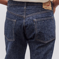 orSlow 105W 60's Selvedge Denim Jeans Zipper Fly, One Wash