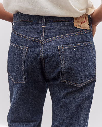 orSlow 105W 60's Selvedge Denim Jeans Zipper Fly, One Wash