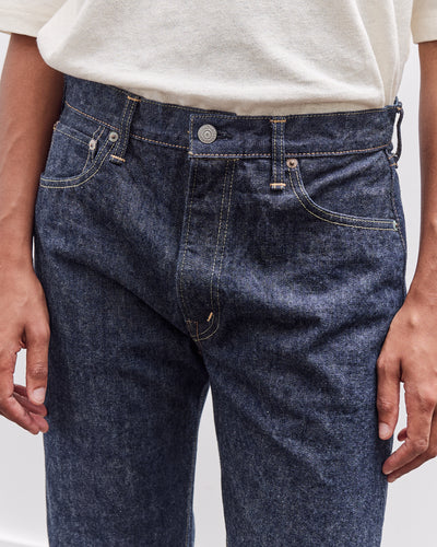 orSlow 105W 60's Selvedge Denim Jeans Zipper Fly, One Wash