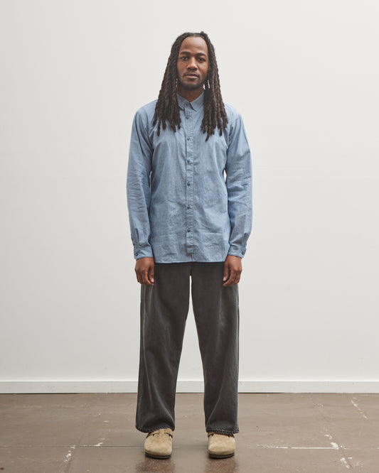 orSlow Dad's Fit Painter Pants, Black Denim Stone