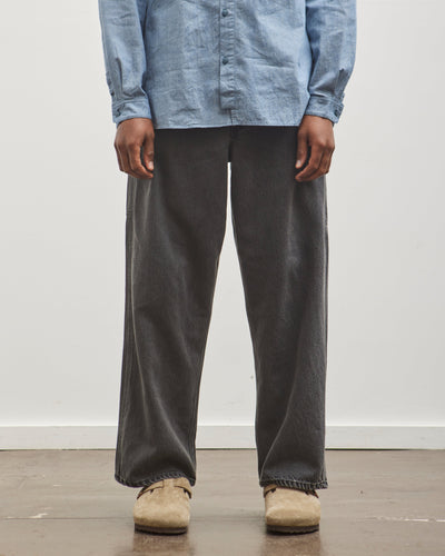 orSlow Dad's Fit Painter Pants, Black Denim Stone