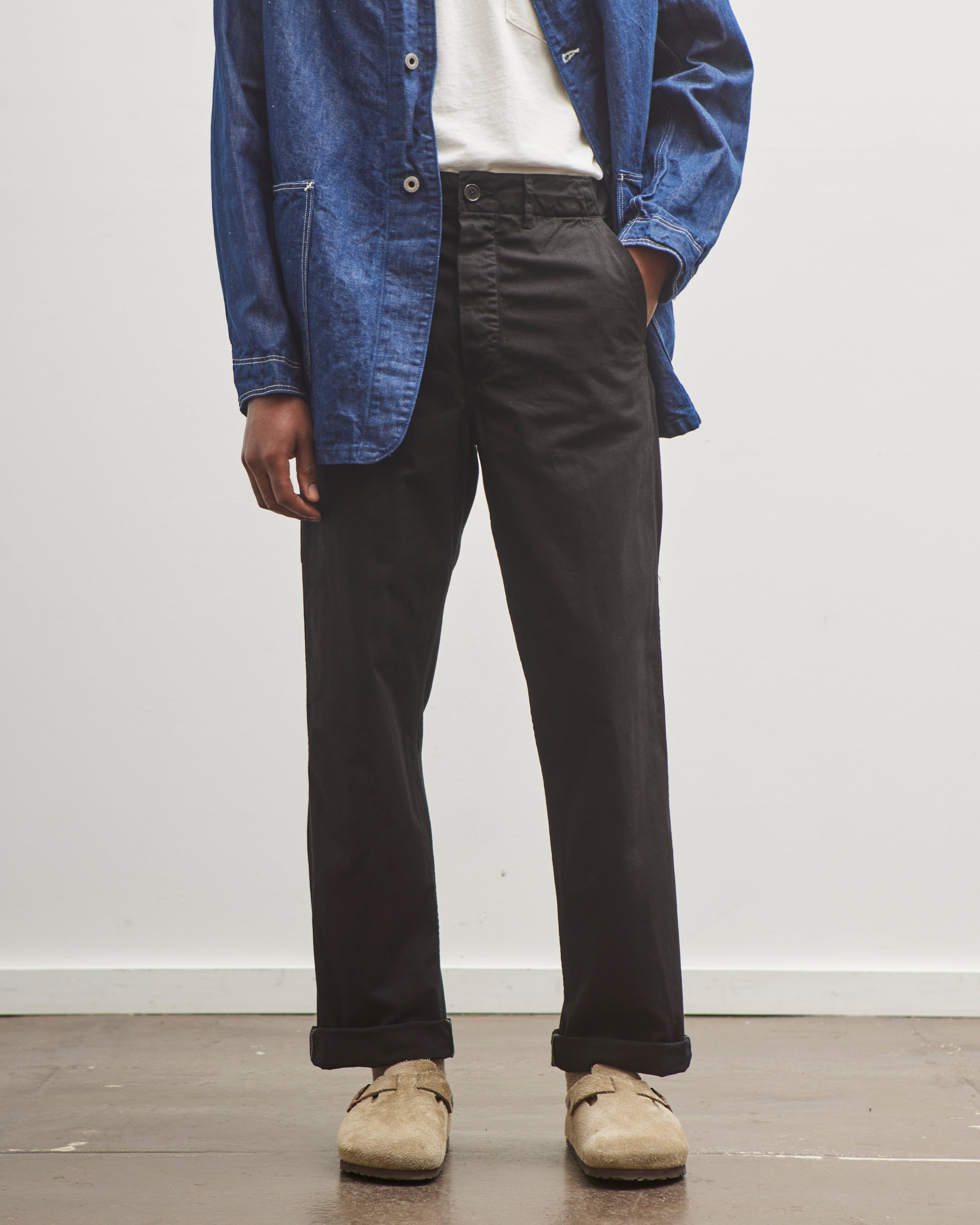 orSlow Unisex French Work Pant, Black – Glasswing