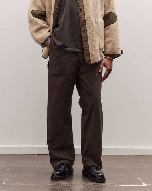 orSlow Wide Fit French Work Pant, Coffee Brown