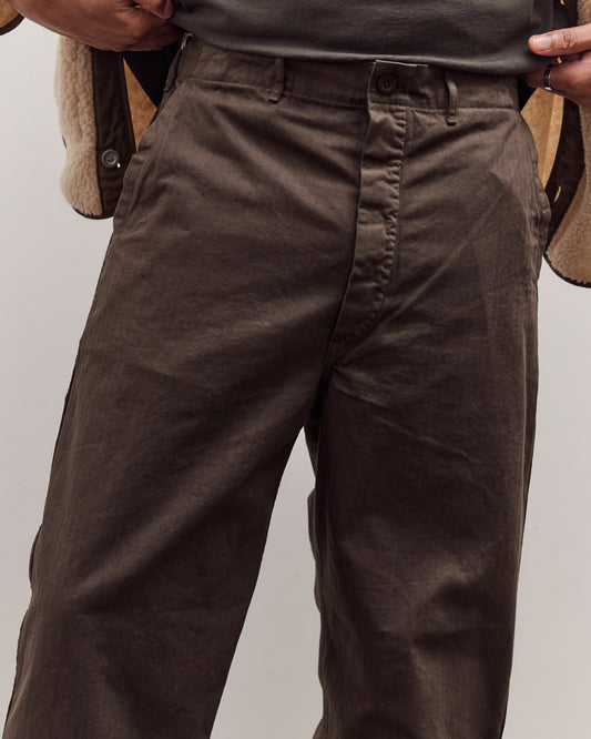 orSlow Wide Fit French Work Pant, Coffee Brown