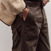 orSlow Wide Fit French Work Pant, Coffee Brown