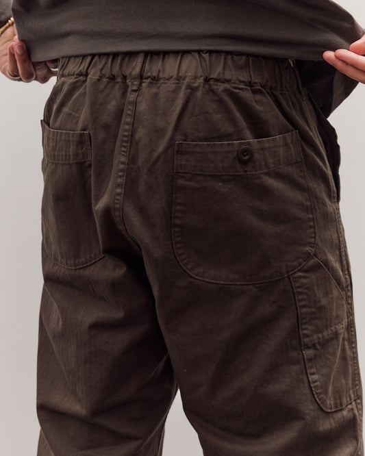 orSlow Wide Fit French Work Pant, Coffee Brown