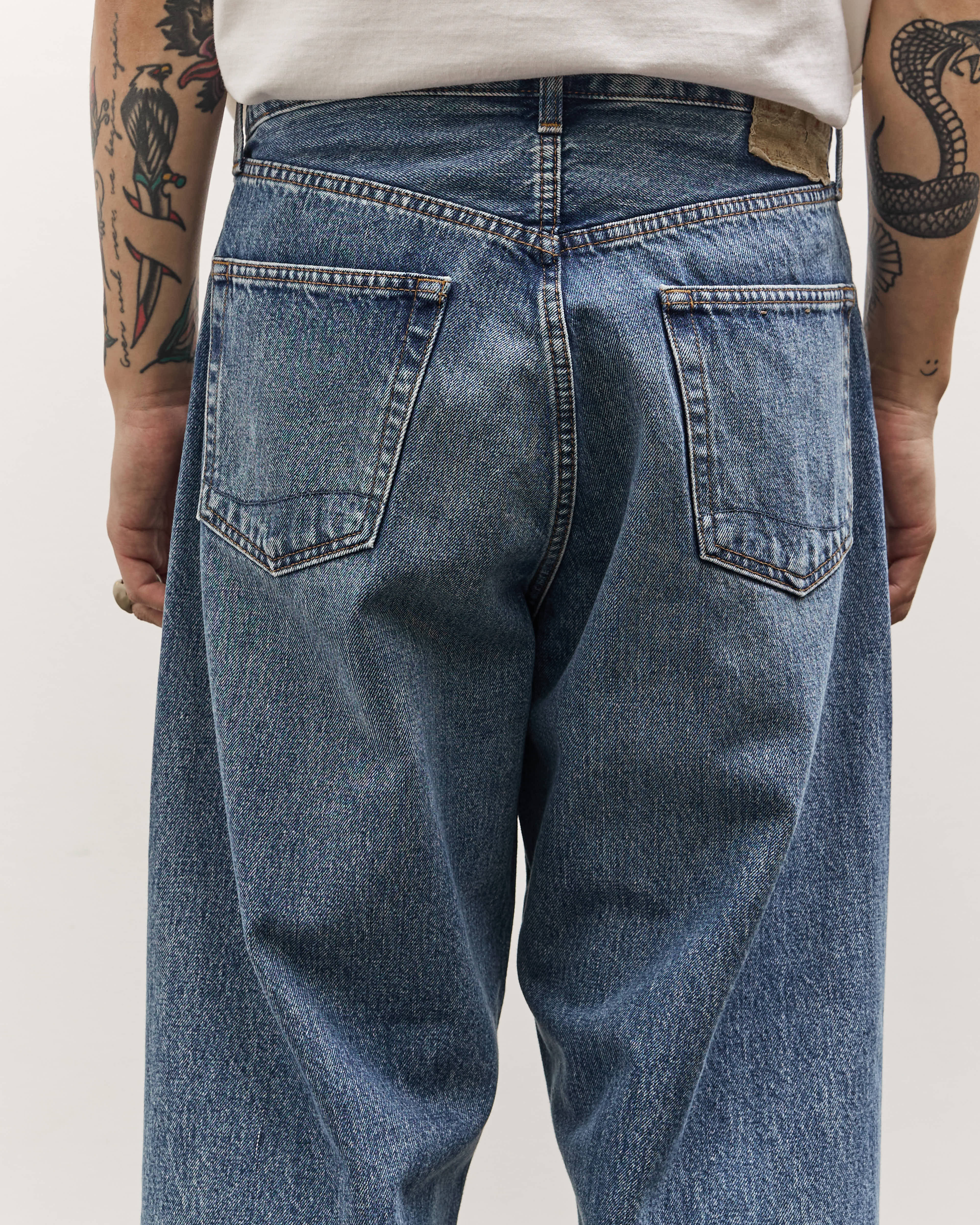 orSlow Super Dad's Denim Pants Unisex, Denim Used – Glasswing orSlow Super Dad's Denim Pants Unisex, Denim Used – Glasswing