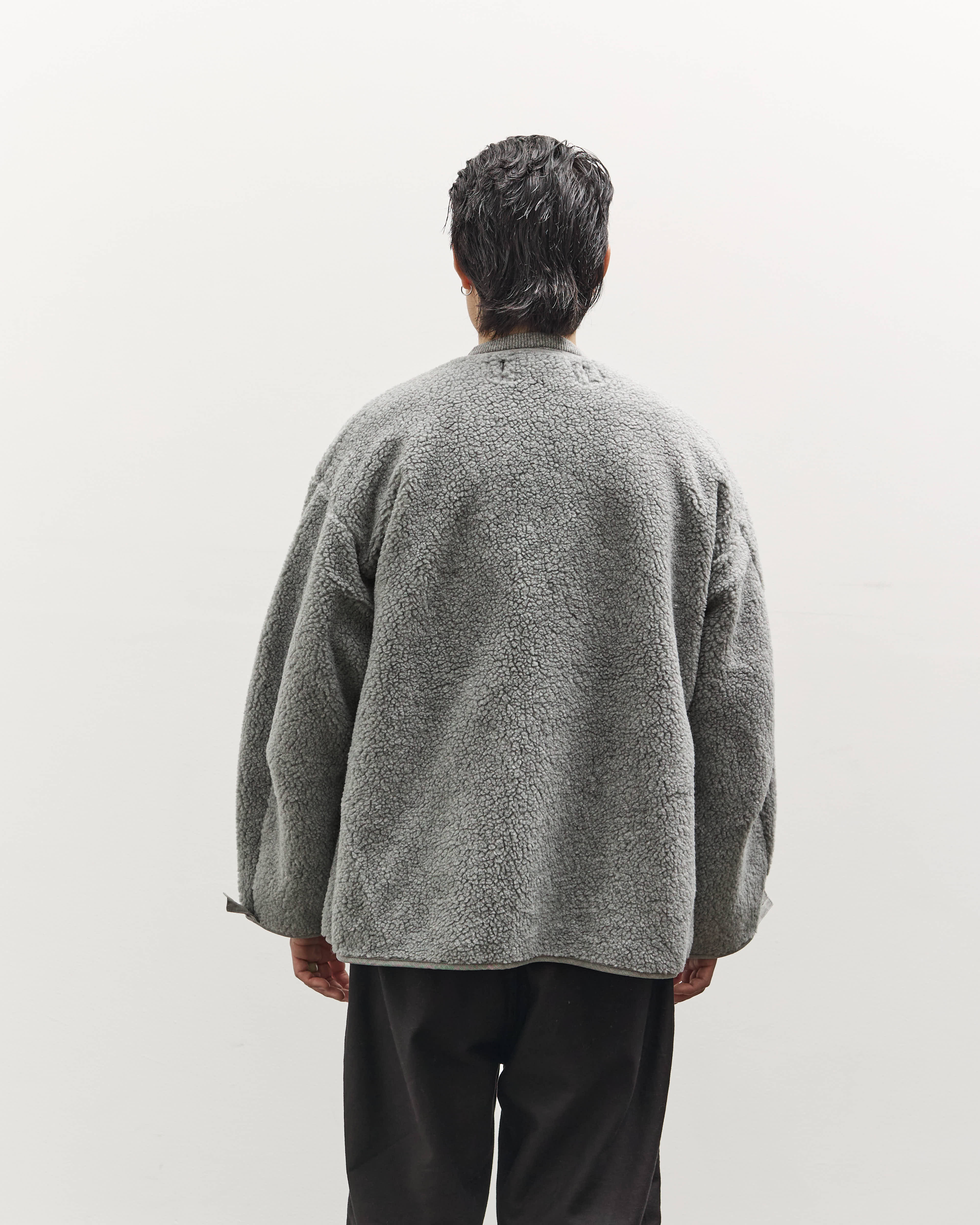 orSlow M65 Fish Tail Coat Liner Unisex, Grey – Glasswing