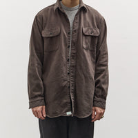 orSlow Relax Fit Flannel, Coffee Brown