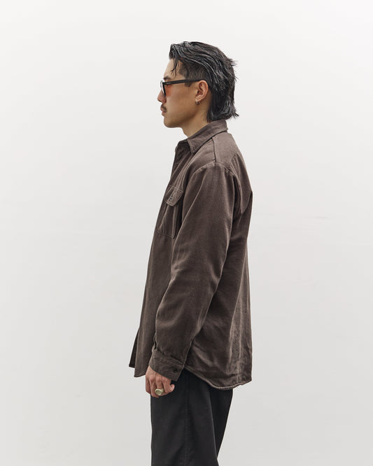 orSlow Relax Fit Flannel, Coffee Brown
