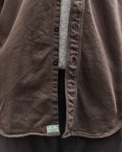 orSlow Relax Fit Flannel, Coffee Brown