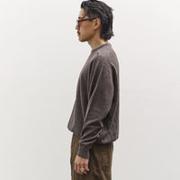 orSlow Simple Crewneck Sweater, Coffee Brown