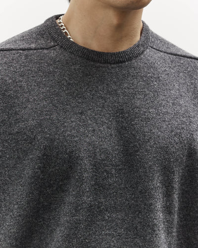 orSlow Simple Crewneck Sweater, Charcoal Gray