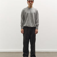 orSlow Simple Crewneck Sweater, Light Grey