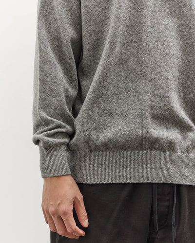 orSlow Simple Crewneck Sweater, Light Grey