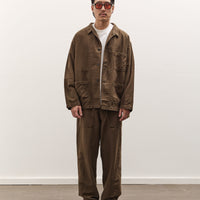 orSlow Relax Fit Simple Work Jacket, Coffee Brown