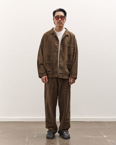 orSlow Relax Fit Simple Work Jacket, Coffee Brown