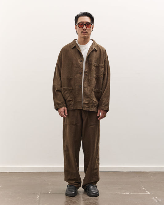 orSlow Relax Fit Simple Work Jacket, Coffee Brown