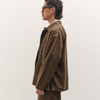 orSlow Relax Fit Simple Work Jacket, Coffee Brown
