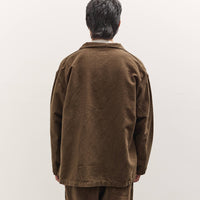 orSlow Relax Fit Simple Work Jacket, Coffee Brown