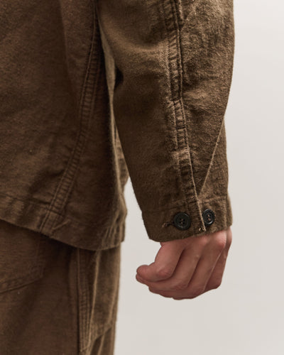 orSlow Relax Fit Simple Work Jacket, Coffee Brown