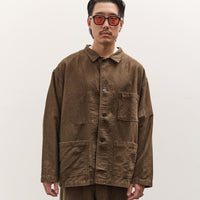 orSlow Relax Fit Simple Work Jacket, Coffee Brown