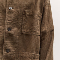 orSlow Relax Fit Simple Work Jacket, Coffee Brown