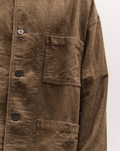 orSlow Relax Fit Simple Work Jacket, Coffee Brown