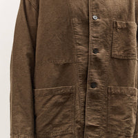 orSlow Relax Fit Simple Work Jacket, Coffee Brown