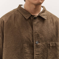 orSlow Relax Fit Simple Work Jacket, Coffee Brown
