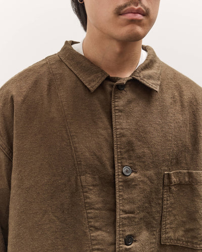 orSlow Relax Fit Simple Work Jacket, Coffee Brown