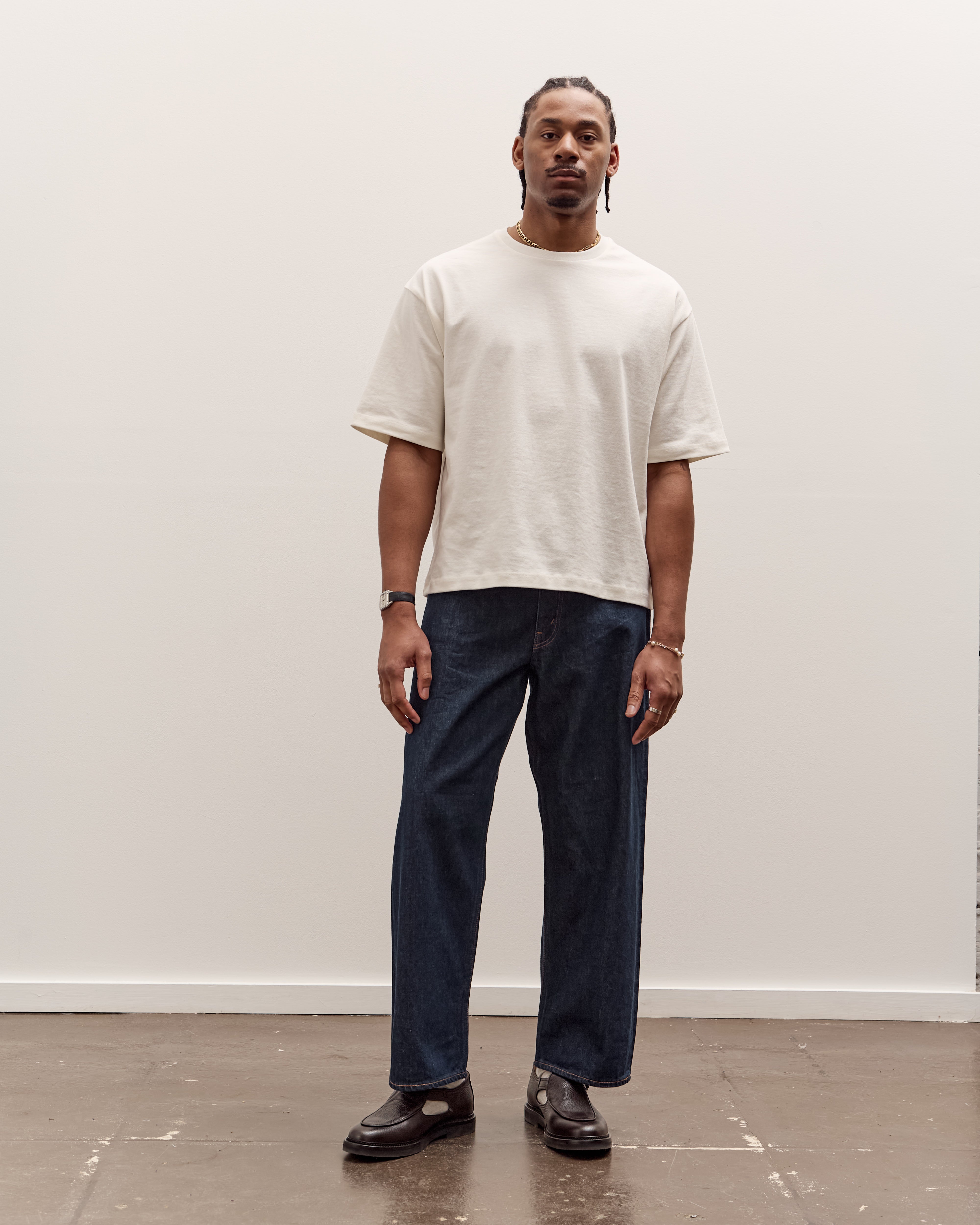 orSlow Super Dad's Denim Pants Unisex, One Wash – Glasswing