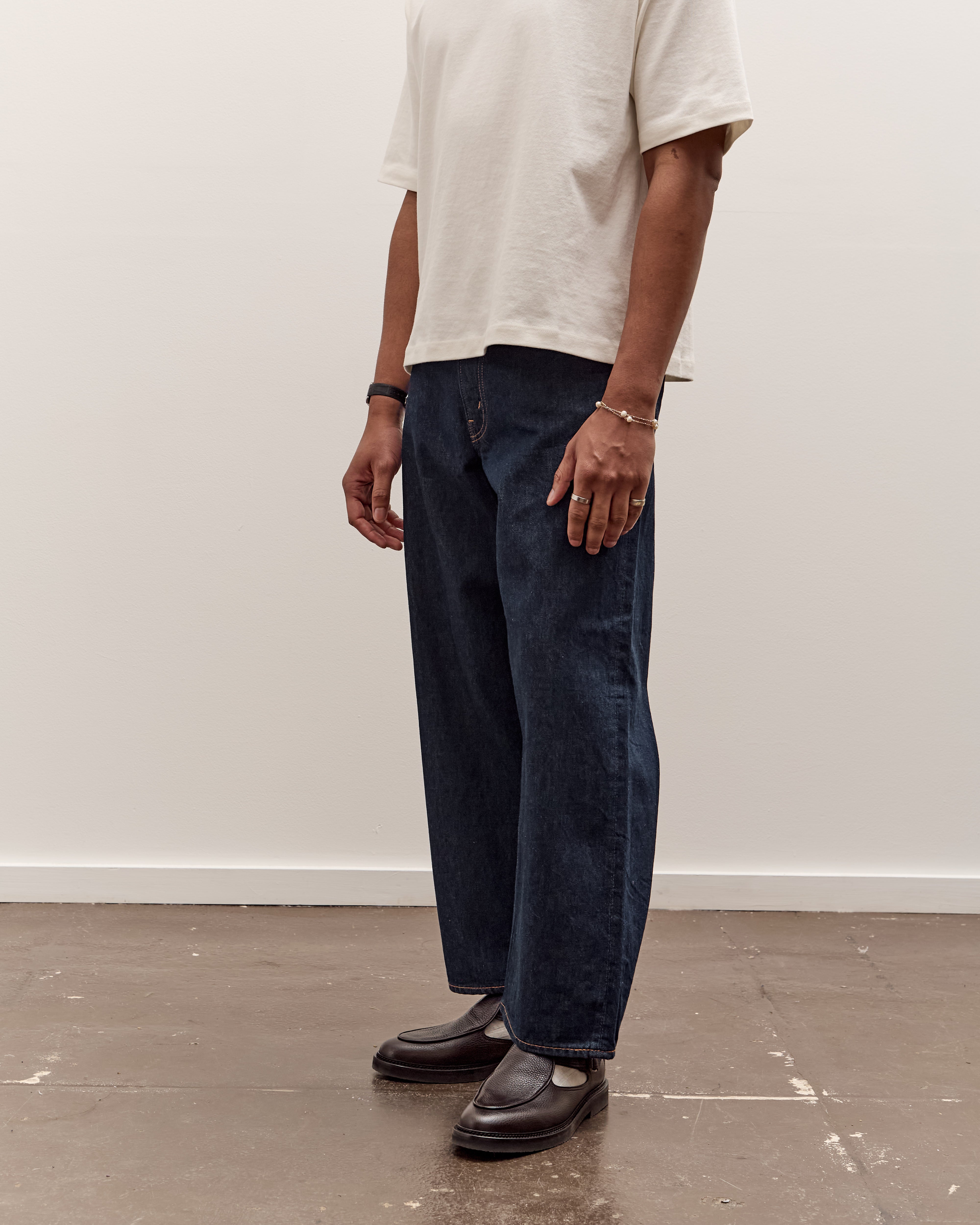 orSlow Super Dad's Denim Pants Unisex, One Wash – Glasswing