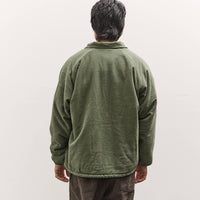 orSlow Vintage Washed Coach Jacket With Fleece Lining, Dark Olive