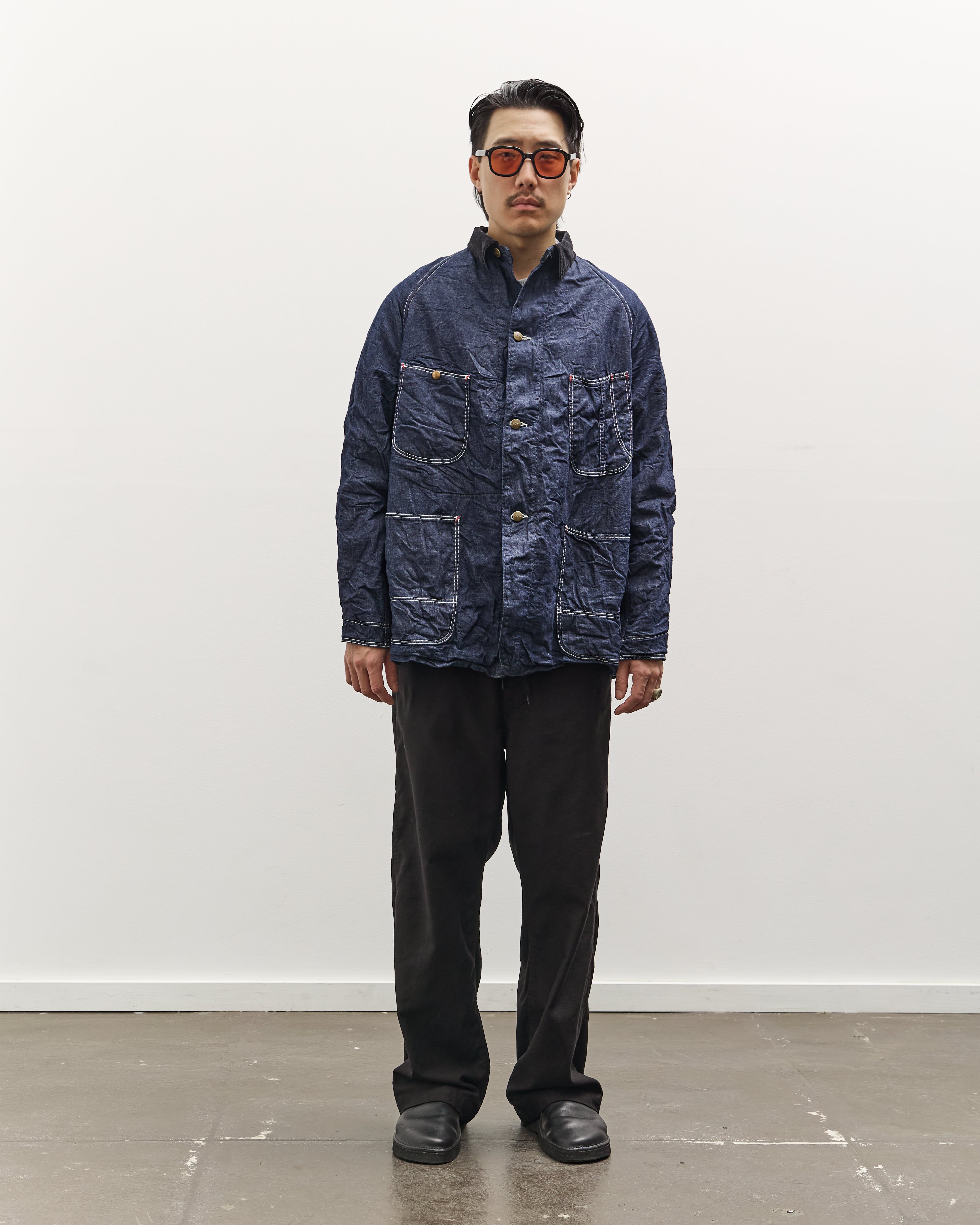 orSlow Wool Liner Relax Fit Coverall Unisex, One Wash – Glasswing