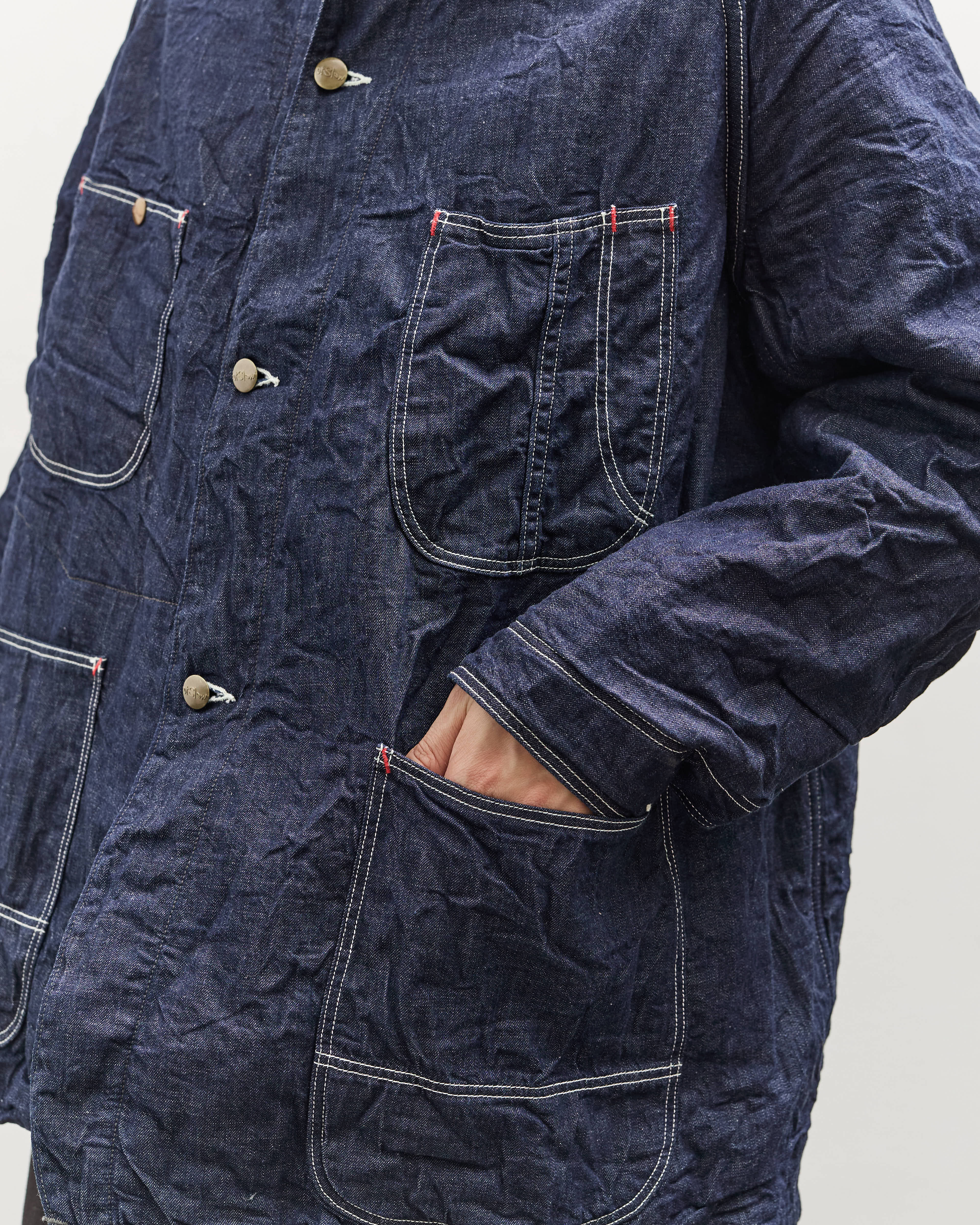 orSlow Wool Liner Relax Fit Coverall Unisex, One Wash – Glasswing