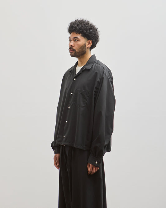 Sillage Overshirt Long, Black