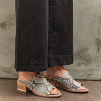 Petrosolaum Sabot Sandals, Python