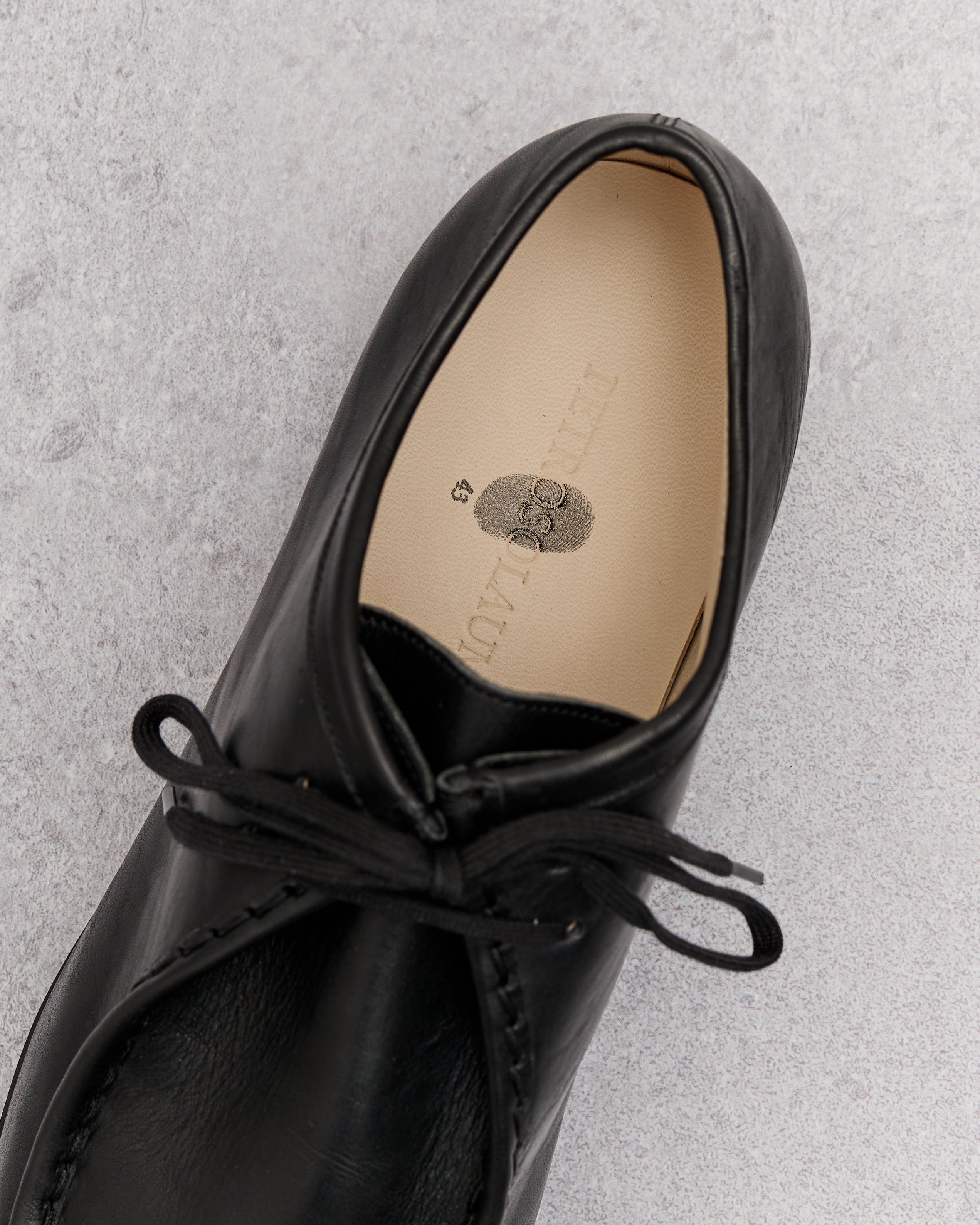 PETROSOLAUM ブラック Petrosolaum Drawstring Shoes, Black – Glasswing