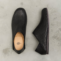Petrosolaum Woven Babouche, Black