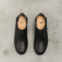 Petrosolaum Woven Babouche, Black