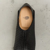 Petrosolaum Woven Babouche, Black