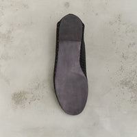 Petrosolaum Woven Babouche, Black