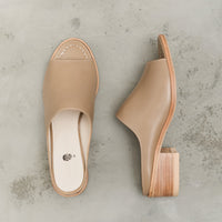 Petrosolaum Sabot Sandals, Grey Beige