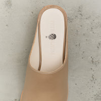Petrosolaum Sabot Sandals, Grey Beige