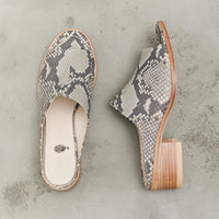 Petrosolaum Sabot Sandals, Python