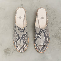 Petrosolaum Sabot Sandals, Python