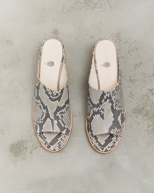 Petrosolaum Sabot Sandals, Python